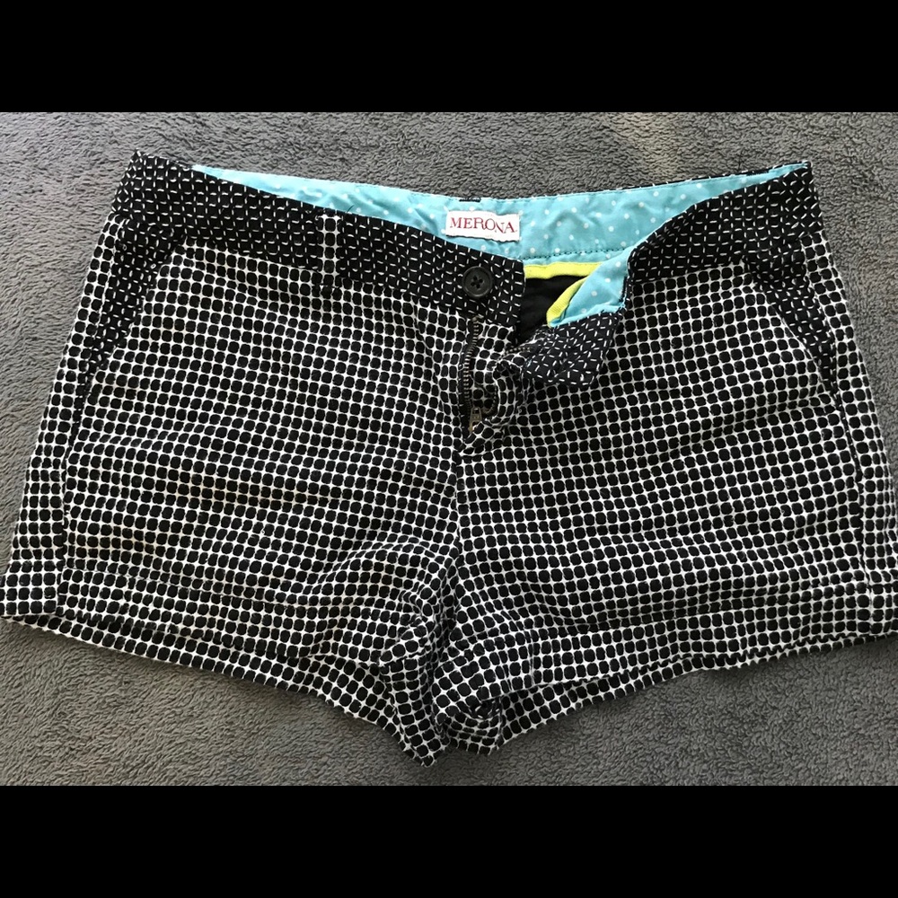 Black Checkered Merona Shorts